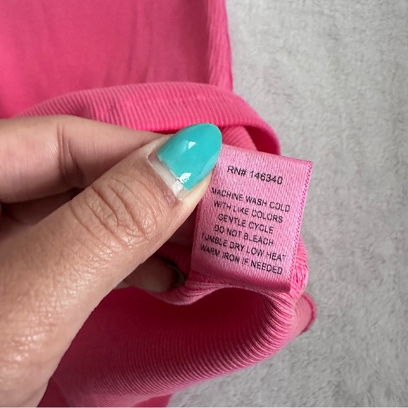 AMO Muscle Tank Ribbed Midi Dress in Pink Size XS - Picture 15 of 15